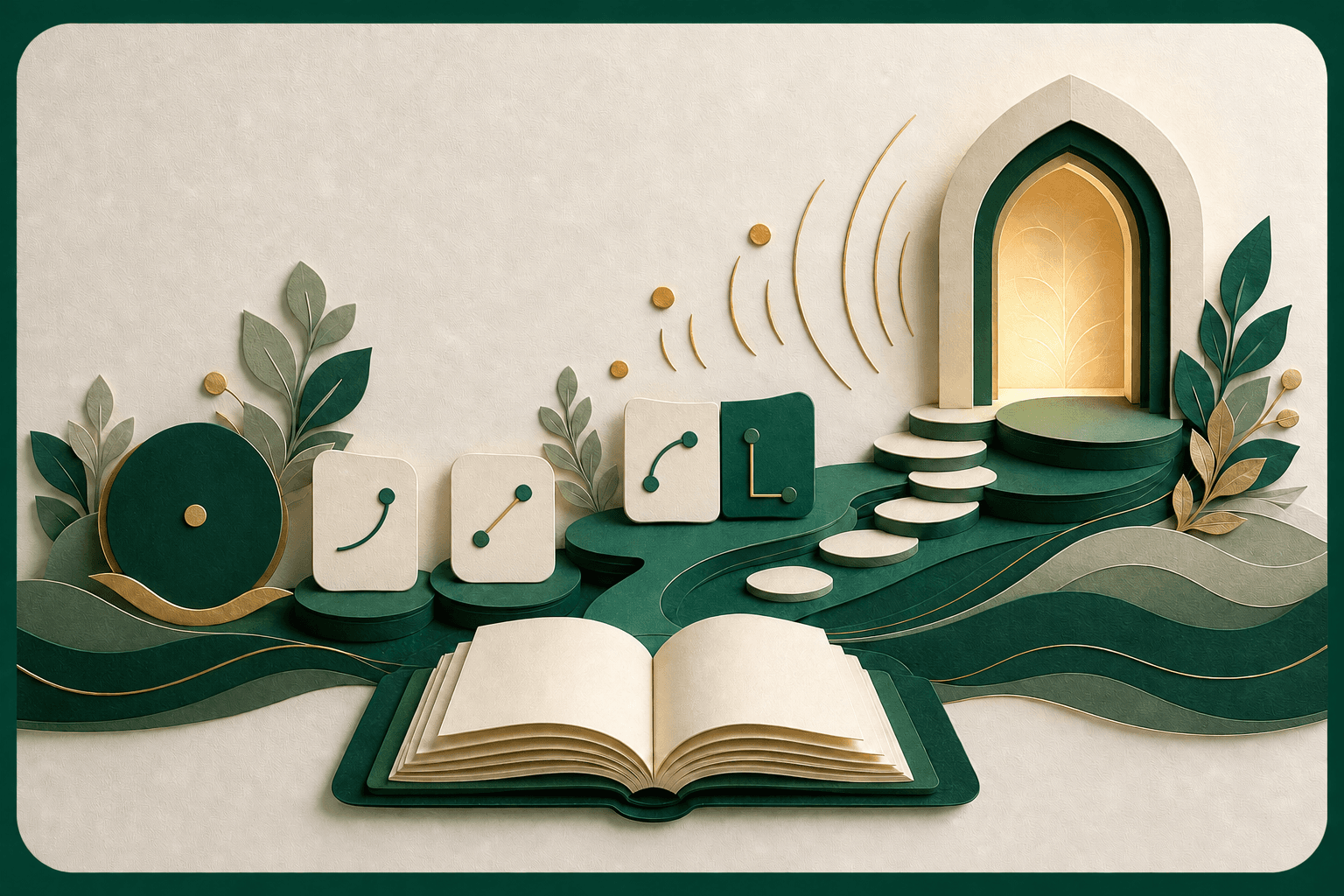 An illustrated learning path from recognition and joining to confident reading